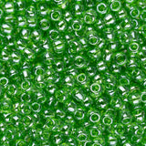 Perles de rocaille Toho 11/0 #108 flacon de péridot lustré transparent 8-9g