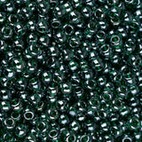 Perles de rocaille Toho 11/0 #118 flacon de 8-9g de vert émeraude transparent lustré