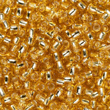 Perles de rocaille Toho 11/0 # 22B Topaze moyenne doublée d'argent Flacon de 8 à 9 g