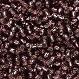 Perles de rocaille Toho 11/0 # 26B Améthyste moyenne doublée d'argent Flacon de 8 à 9 g