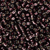 Perles de rocaille Toho 11/0 # 26C Améthyste doublée d'argent Flacon de 8 à 9 g