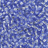 11/0 perles de rocaille Toho # 33 saphir clair doublé d'argent fiole de 8-9 g