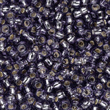 Perles de rocaille Toho 11/0 #39 Flacon de tanzanite doublé d'argent 8-9g