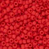 Perles de rocaille Toho 11/0 # 45AF Cerise givrée opaque Flacon de 8 à 9 g