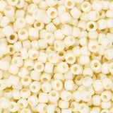 11/0 perles de rocaille Toho # 51F opaque givré beige clair flacon de 8 à 9 g