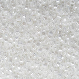 Perles de rocaille Toho 15/0 #121 Flacon blanc lustré opaque 8-9g