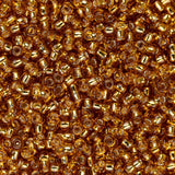 Perles de rocaille Toho 15/0 #22C Topaze doublée d'argent Flacon de 8 à 9 g