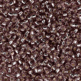 Perles de rocaille Toho 15/0 # 26 améthyste légère doublée d'argent flacon de 8 à 9 g