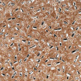 15/0 perles de rocaille Toho # 31 Rosaline doublée d'argent flacon de 8 à 9 g