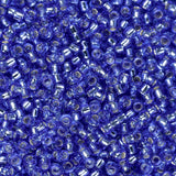 15/0 perles de rocaille Toho # 35 saphir doublé d'argent fiole de 8-9 g