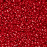 Perles de rocaille Toho 15/0 #45 Piment rouge opaque Flacon de 8 à 9 g