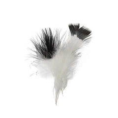 Marabou Feathers Two Tone Black 6g
