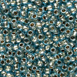 Perles de rocaille Toho 11/0 # 990 Flacon Aqua doublé d'or 8-9 g