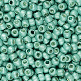 Perles de rocaille Toho 11/0 # 561F Galvanisé Bleu sarcelle clair mat Flacon de 8 à 9 g