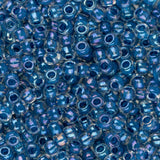 Perles de rocaille Toho 11/0 #193 Dark Capri Lined Lustre Crystal 8-9g Flacon