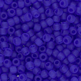 11/0 perles de rocaille Toho # 8F saphir foncé givré transparent flacon de 8 à 9 g