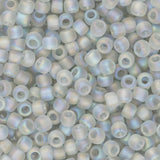 11/0 perles de rocaille Toho # 176AF Transparent Rainbow Frosted Black Diamond 8-9g Flacon