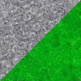 11/0 Perles de Rocailles Toho #2725 Cristal Gris / Flacon Vert Vif 8-9g