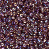 11/0 perles de rocaille Toho # 166B transparent arc-en-ciel moyen améthyste flacon de 8-9 g