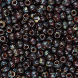 11/0 perles de rocaille Toho # Y316F transparent givré Siam rubis Picasso flacon de 8-9 g