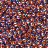 Perles de rocaille Toho 11/0 # 1824 Alexandrite arc-en-ciel doublée d'orange Flacon de 8 à 9 g