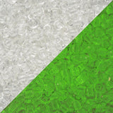 11/0 Perles de Rocailles Toho #2710 Cristal Jaune / Flacon Vert Vif 8-9g