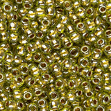 Perles de rocaille Toho 11/0 # 991 Péridot doublé d'or Flacon de 8 à 9 g