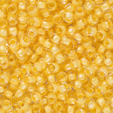 11/0 perles de rocaille Toho # 961 flacon de cristal doublé de beurre 8-9 g