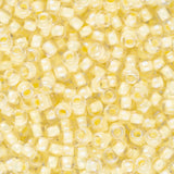 Perles de rocaille Toho 11/0 # 182 Flacon de 8 à 9 g en cristal lustré doublé jaune