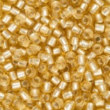 Perles de rocaille Toho 11/0 # 22F Topaze claire givrée doublée d'argent Flacon de 8 à 9 g