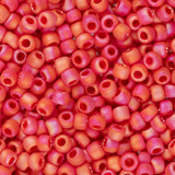 Perles de rocaille Toho 11/0 # 405F Cerise givrée arc-en-ciel opaque Flacon de 8 à 9 g