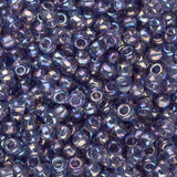 11/0 perles de rocaille Toho # 166D transparent arc-en-ciel sucre prune 8-9g flacon