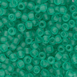 Perles de rocaille Toho 11/0 # 72F flacon de péridot foncé givré transparent 8-9g