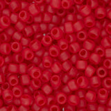 11/0 perles de rocaille Toho # 5CF flacon de 8 à 9 g de rubis givré transparent