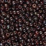 11/0 Perles de rocaille Toho # Y316 Transparent Siam Ruby Picasso Flacon de 8 à 9 g