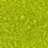 Perles de rocaille Toho 11/0 #4 Flacon vert citron transparent 8-9g