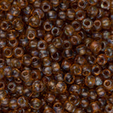 11/0 Toho Seed Beads #Y317F Transparent Frosted Light Amethyst Picasso 8-9g Vial