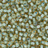 11/0 Perles de Rocailles Toho #952 Seafoam Lined Rainbow Light Topaz 8-9g Flacon