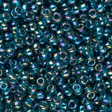 11/0 perles de rocaille Toho # 167BD Transparent arc-en-ciel bleu sarcelle 8-9g fiole
