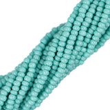 11/0 Tchèque Charlottes #63130 Opaque Vert Turquoise 12str/Hank