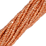 11/0 Czech Charlottes #68805 Cuivre métallique 12 cordes/écheveau