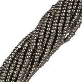 11/0 Czech Charlottes #68807 Acier métallique 12 cordes/écheveau