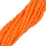 11/0 Tchèque Charlottes #93140 Opaque Orange 12str/Hank