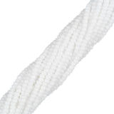 13/0 Czech Charlottes #03050 Blanc opaque 12 fils/écheveau