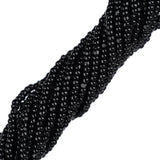 13/0 Tchèque Charlottes #23980 Noir Opaque 12str/Hank