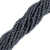 13/0 Czech Charlottes #49102 Métallisé Gunmetal 12str/Hank