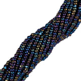 13/0 Czech Charlottes #59205 Noir métallisé Iris 12str/Hank