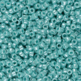 Perles de rocaille Toho 15/0 #132 Turquoise lustrée opaque Flacon de 8 à 9 g
