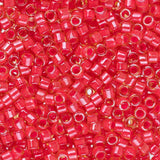 11/0 Perle Delica #2051 Néon Lumineux Rouge Coquelicot 5.2g