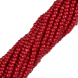 11/0 Czech Charlottes #93210 Opaque Rouge Foncé 12str/Hank